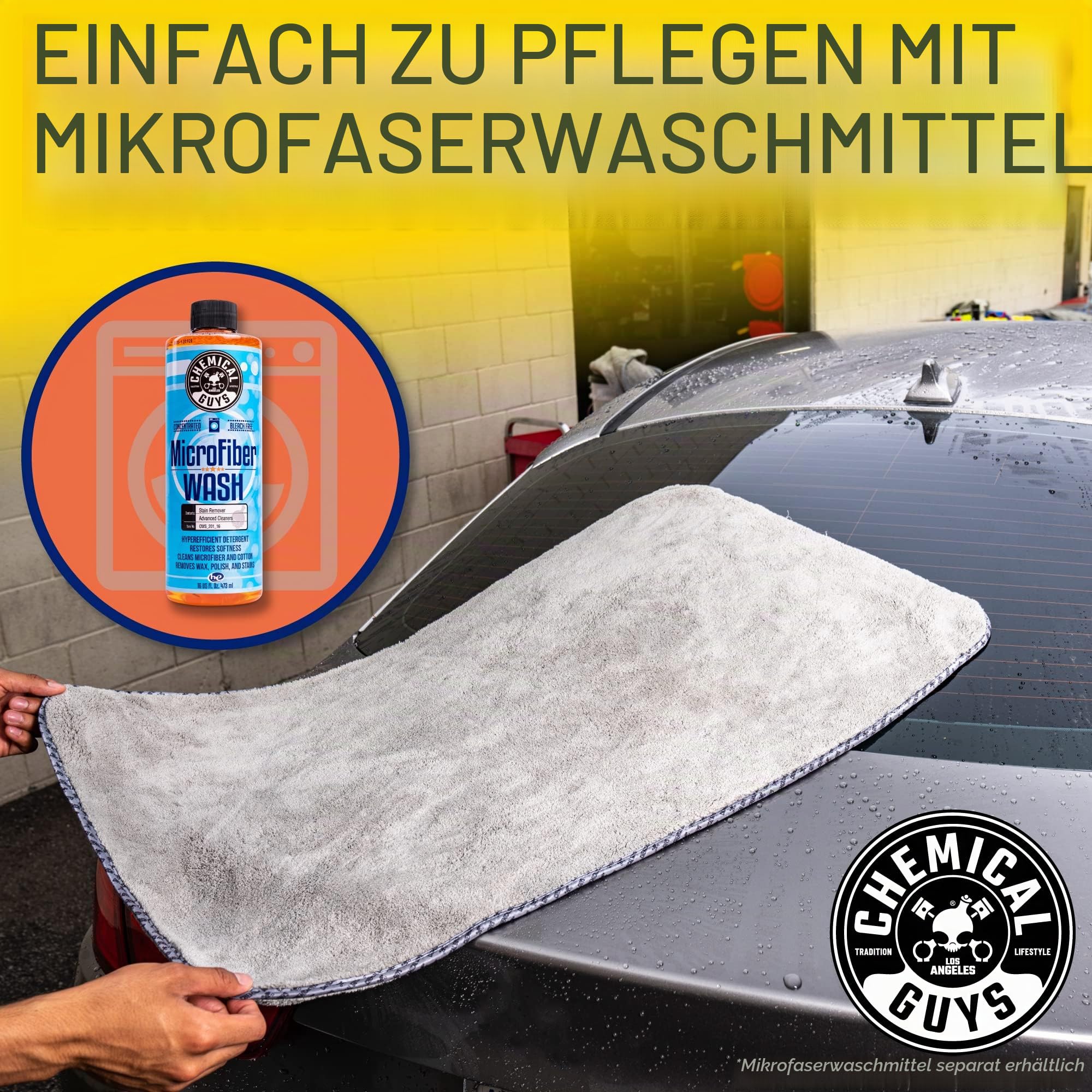 Chemical Guys Woolly Mammoth Microfiber Dryer Towel - 36x25''