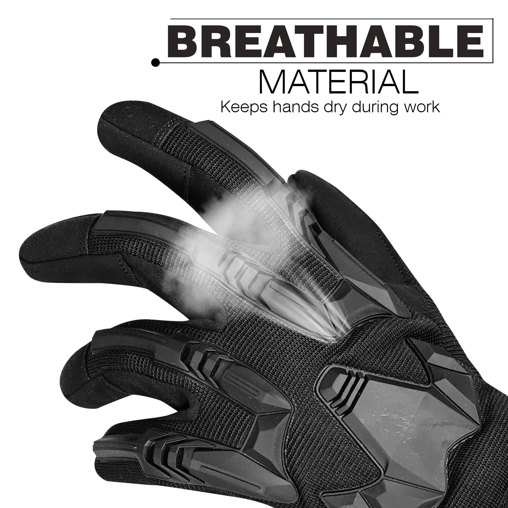 SAWANS Guanti a dita piene per moto, touch screen, equitazione, ciclismo, ciclismo, caccia, escursionismo, lavoro, arrampicata, campeggio, guida