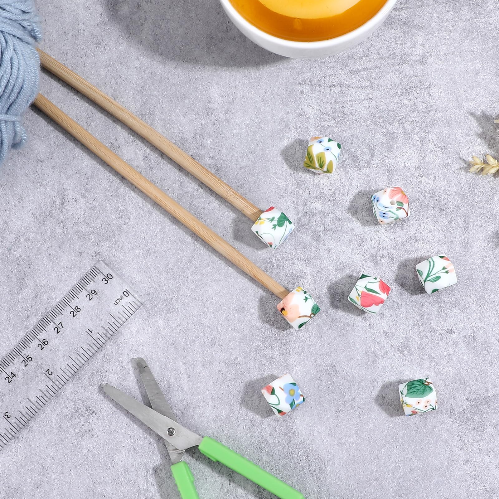 20 Fermagli Per Ferri Da Maglia | Chiusure A Molla In Plastica Colorata, Accessori Per Blocca Maglie E Regolazioni - 2