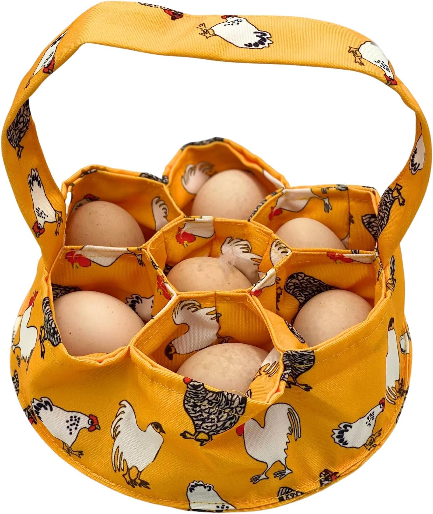 Large Egg Collecting & Gathering Basket/Bag (with 7 Pouches