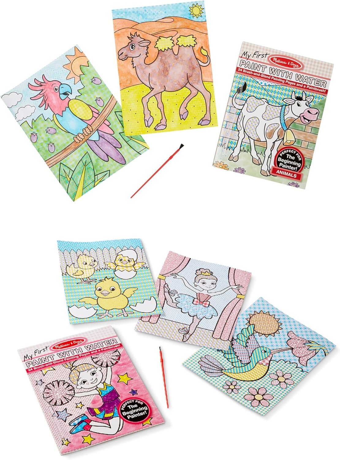 Melissa & Doug My First Paint with Water Bundle - Pink & Animals