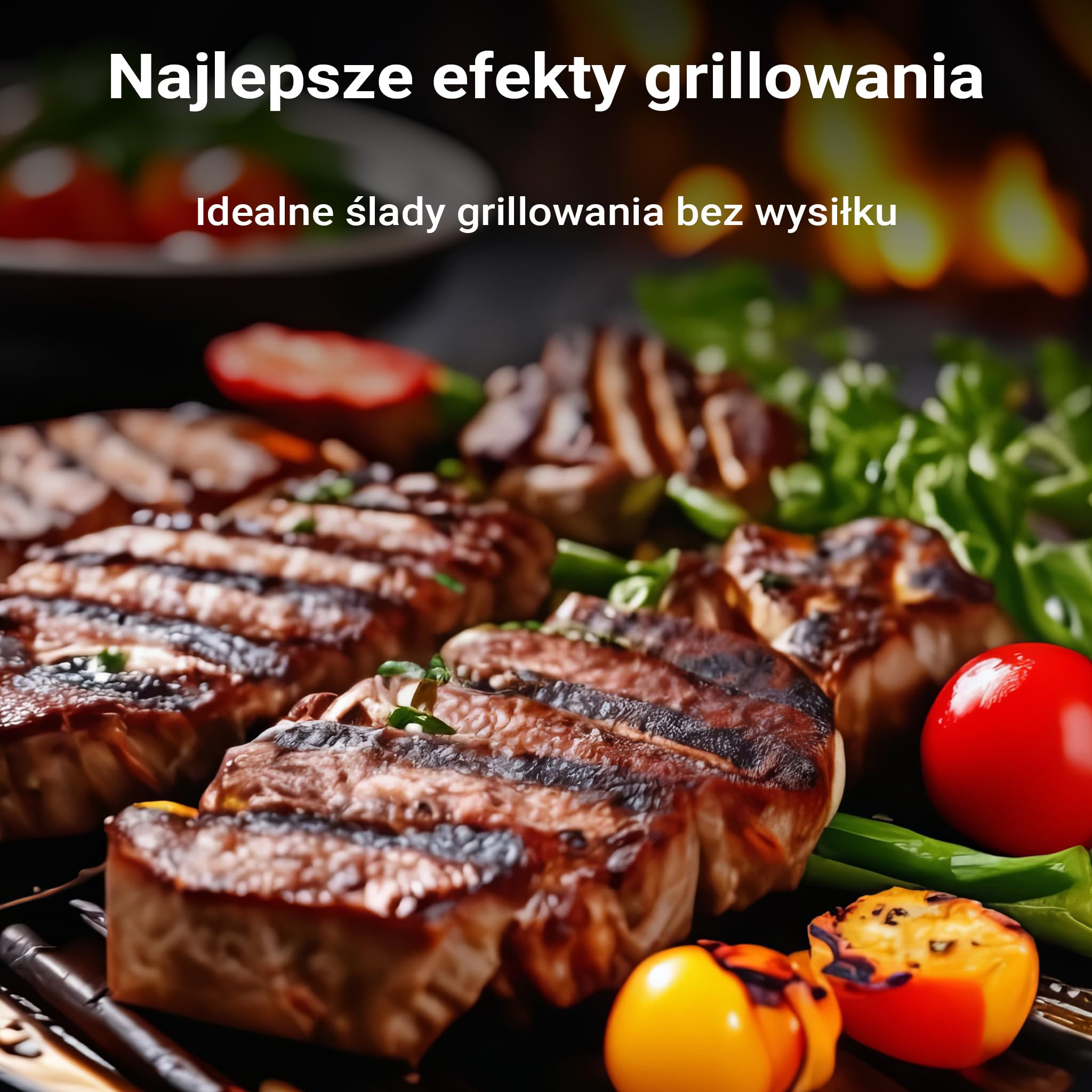 Wiltec Ruszt do grilla o wymiarach 49,8 x 24,3 x 0,9 cm z żeliwa i powłoką emaliową, płyta do grilla półokrągła, na ognisko, grilla i węgiel