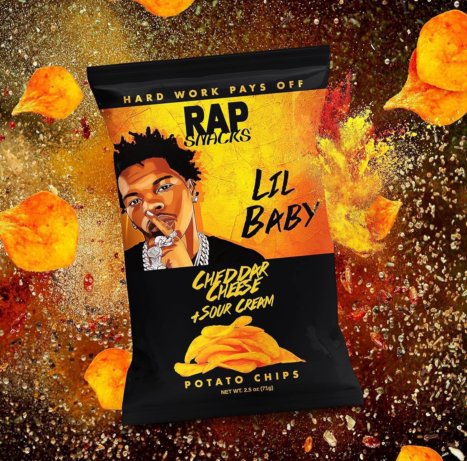 Amazon.com: Rap Snacks Lil Baby Cheddar Cheese + Sour Cream Potato