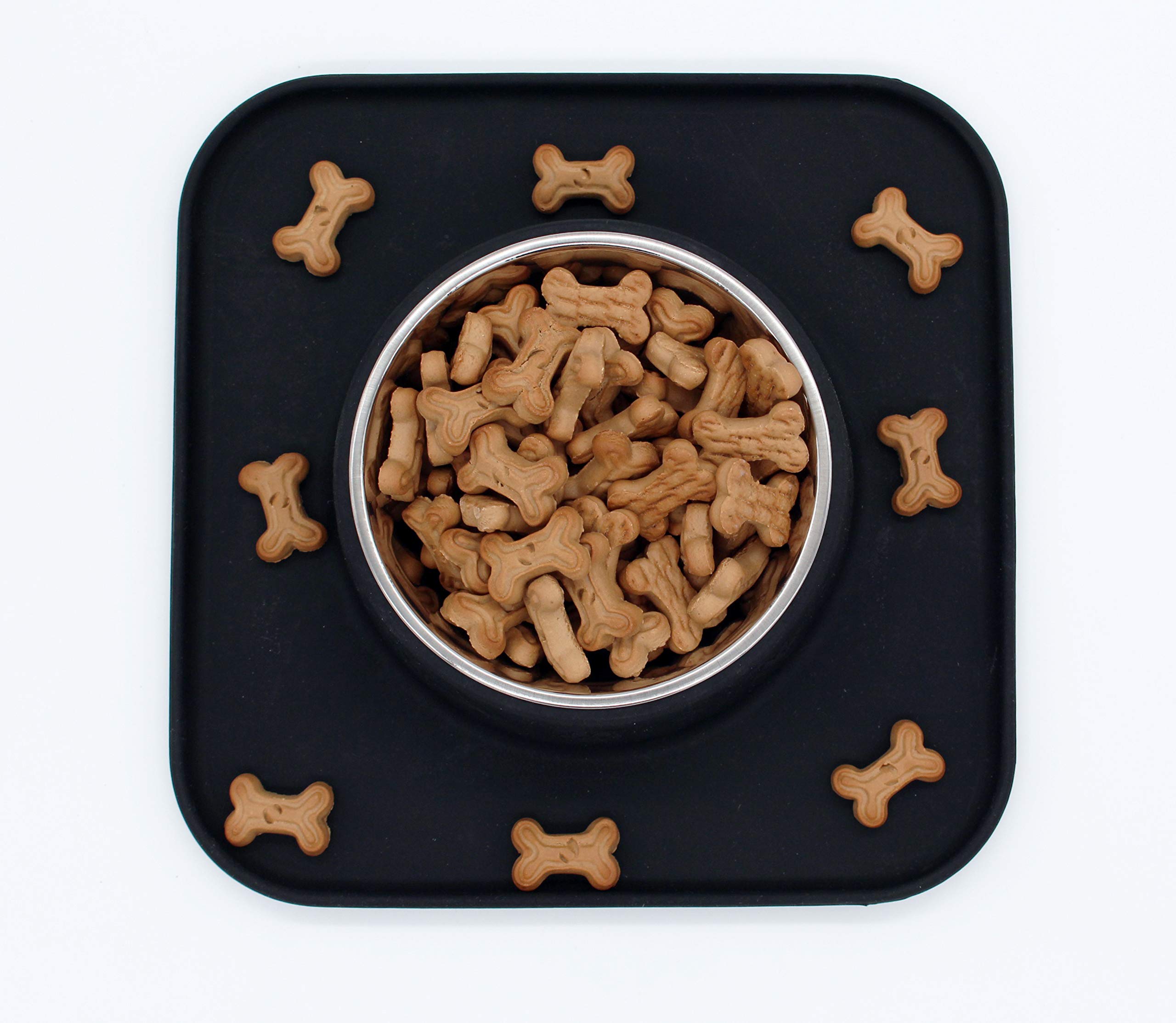 The Pets Company Stainless Steel Dog Feeding Bowl with Mat, Anti Spill Anti Skid Dog & Cat Feeder, 520 Ml (B09LMB1QZ9) Amazon Price History, Amazon Price Tracker