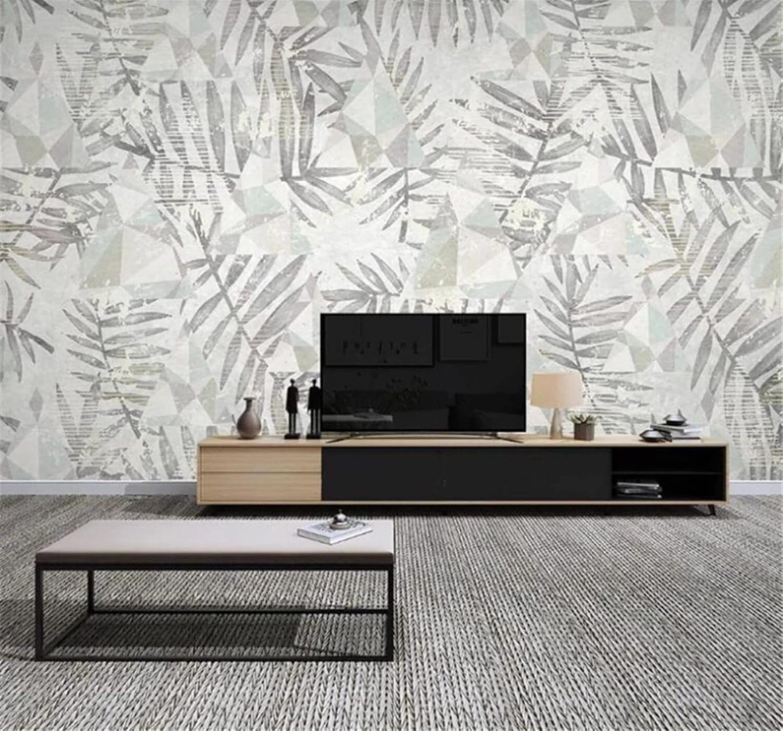 XLMING Vintage Hand Drawn Plants Leaves Patterns 3D Wallpaper Luxury Home Dining Decor Paste Sofa Living Room The Wall for Bedroom Mural-350cm×256cm