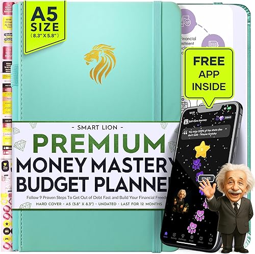 Planificador financiero, planificador mensual de presupuesto y organizador de facturas mensuales, un viaje de 12 meses a la libertad financiera, SAN