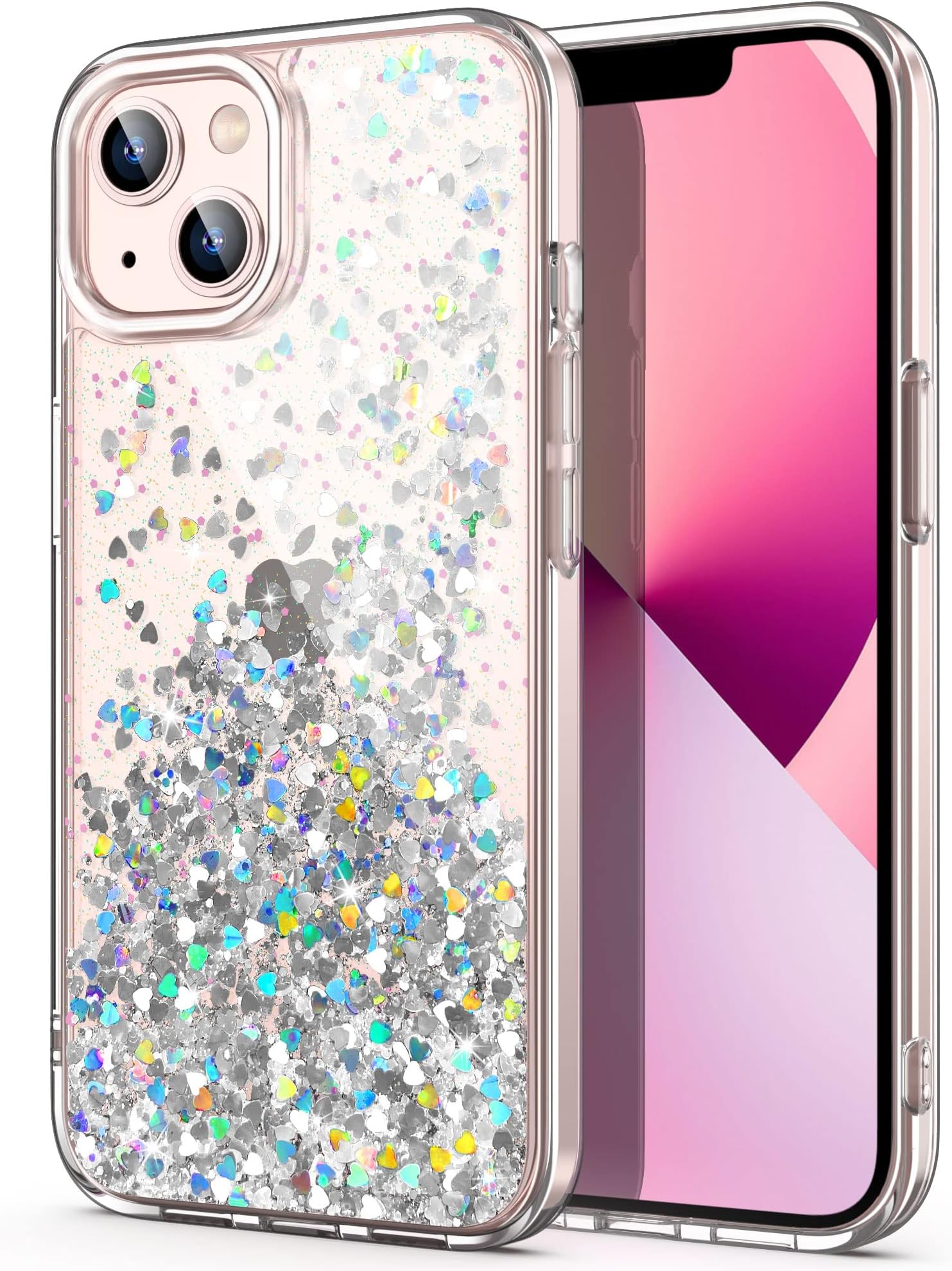 Eleger Glitzer Hülle Für MacBook Air 13 Zoll M4 M3 M2 - Transparente Schutzhülle Mitternacht