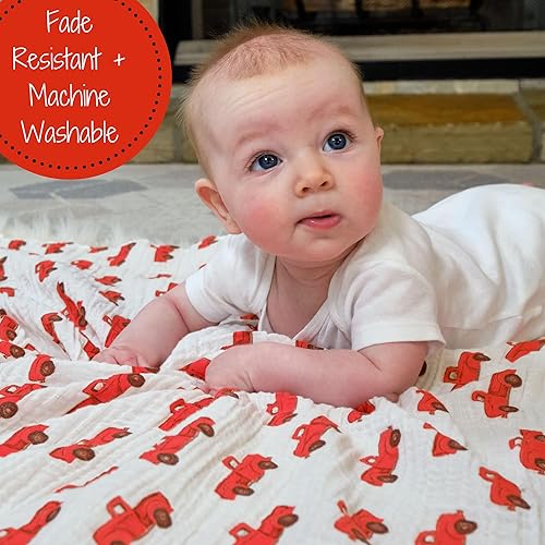 Miniatura 40 de LollyBanks Manta de muselina de 100 % muselina de algodón para bebés, niños, 47 x 47 pulgadas, suave y acogedora para recién nacido, esencial