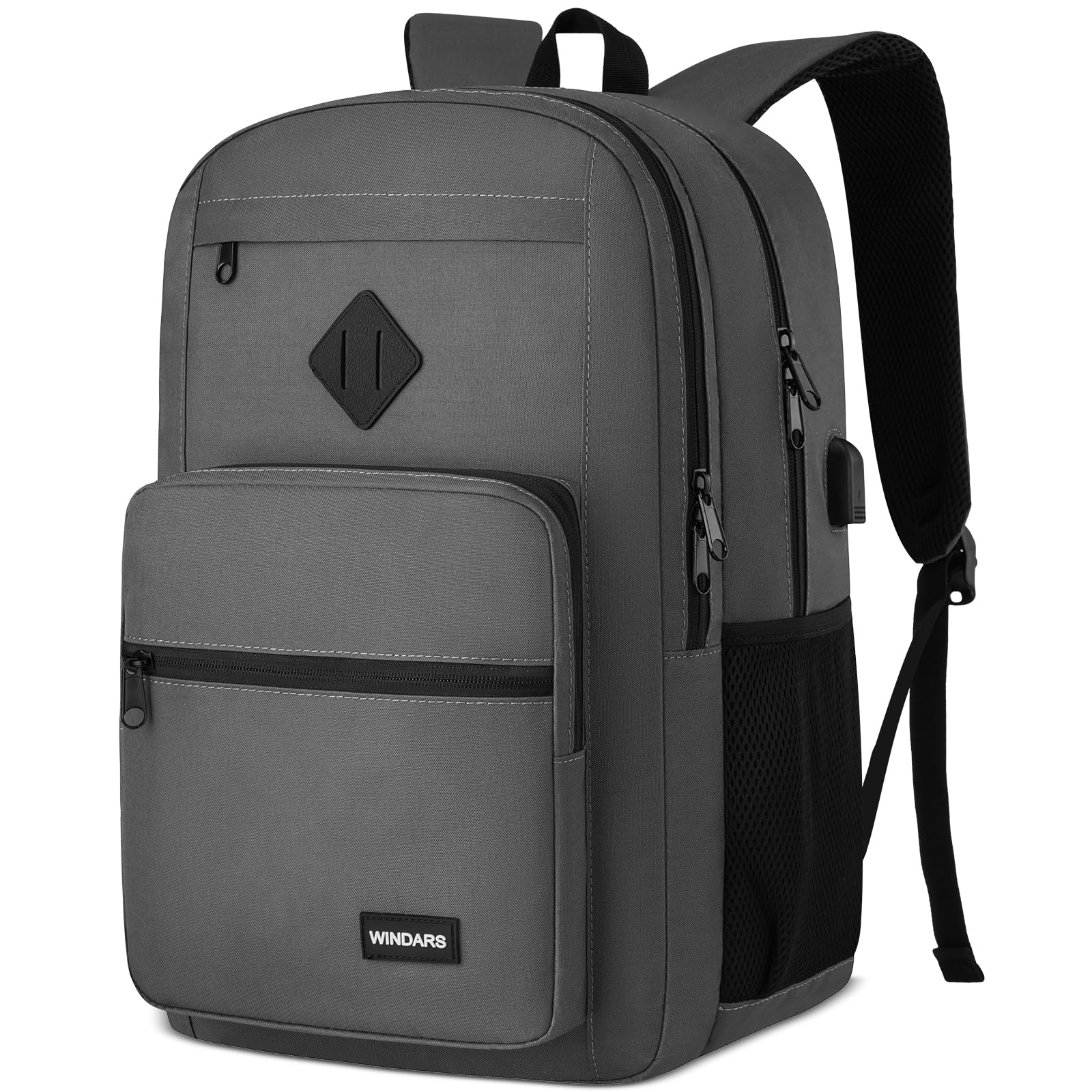 WINDARS Laptop Backpack for Women Bag - 15.6 inch Work Travel Backpack Fashion Waterproof Backpacks，Dark Gray