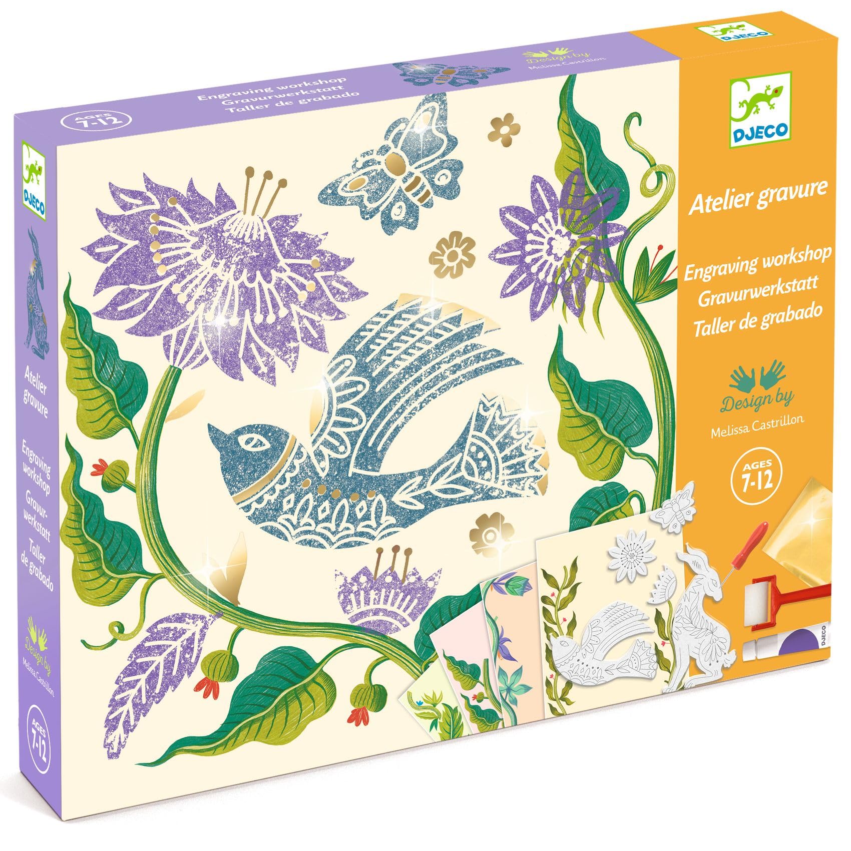 Djeco DJ09352 Engraving Workshop Passion Flower