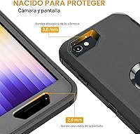 Vista 3 de Funda para iPhone SE Case 2022/2020/3rd/2rd, iPhone 8/7 [A prueba de golpes] [A prueba de caídas] [Probado contra caídas de grado militar] con Funda