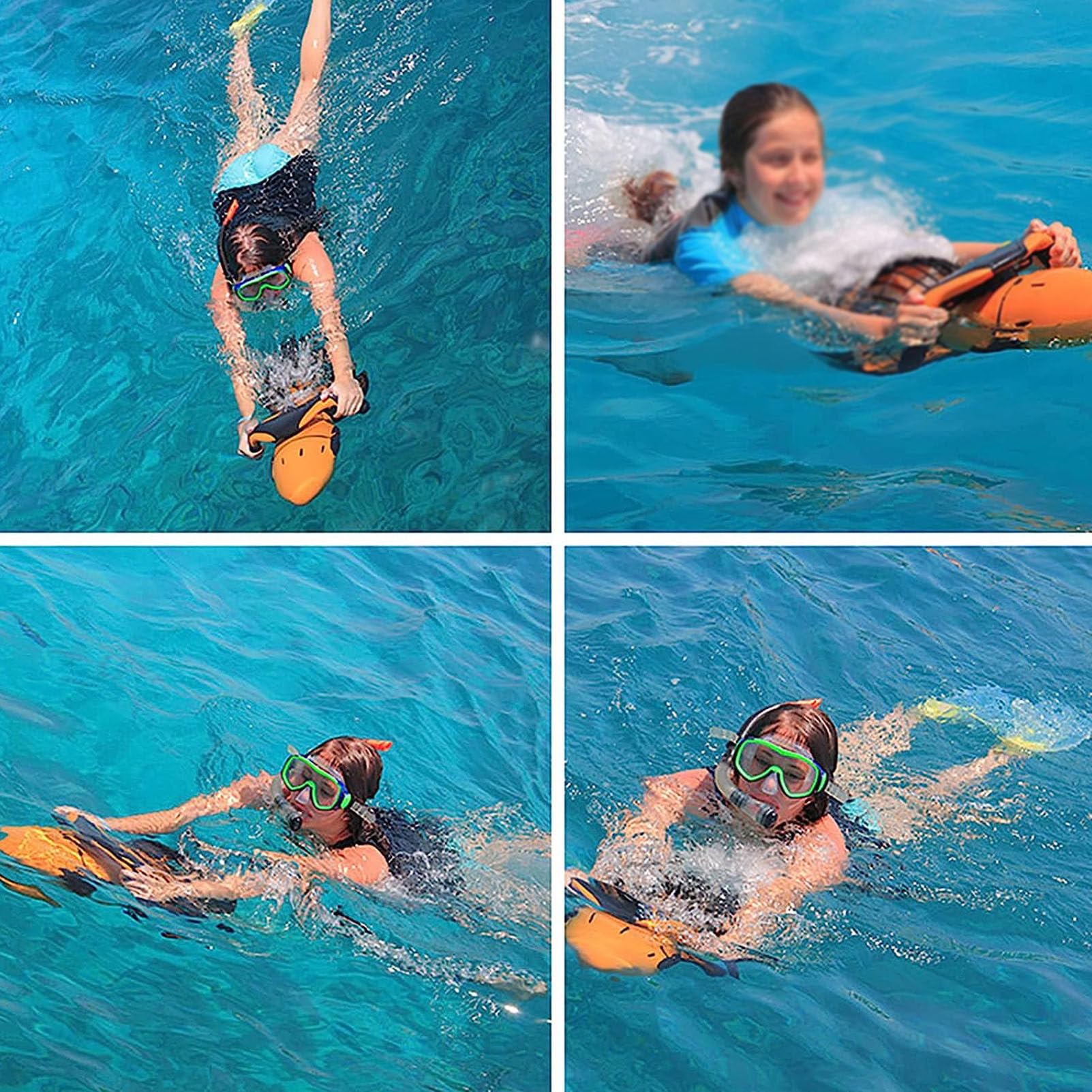 Scooter Marino subacqueo, Booster per Nuoto subacqueo con Batteria, Scooter Elettrico da 300 w sottomarini per la Piscina per Sport Acquatici, Immersioni e Snorkeling e Avventure Marine