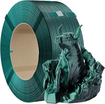 20 - Chitu Systems Refill Filament 1.75mm 1kg/2.2lb, Silk Christmas Dual Color 3D Printer Filament No Spool Dimensional, Suitable for Bambu Lab R...