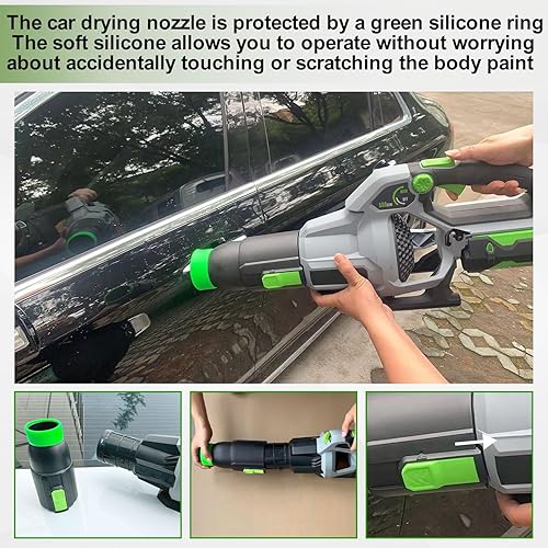 Miniatura 6 de Boquilla de secado de coche para sopladores de hojas EGO Power+ 530 575 580 615 650 765, contiene 1 soporte de pared para soplador y 2 soportes para