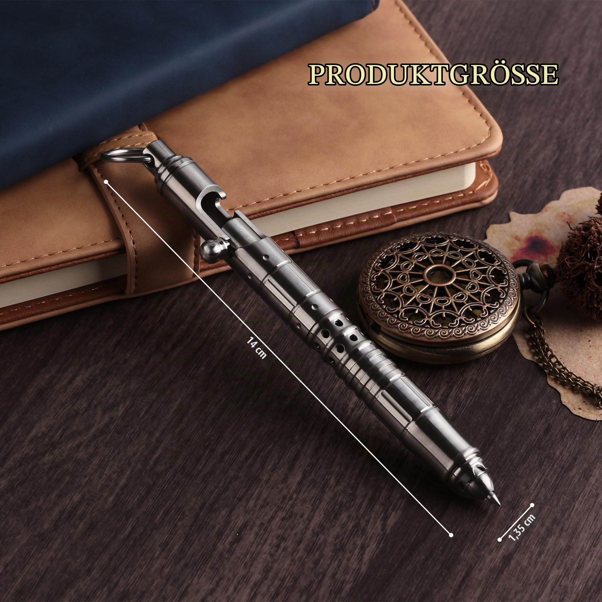 SMOOTHERPRO Kugelschreiber Titan Bolt Action Pen Kompatibel mit Parker Mine