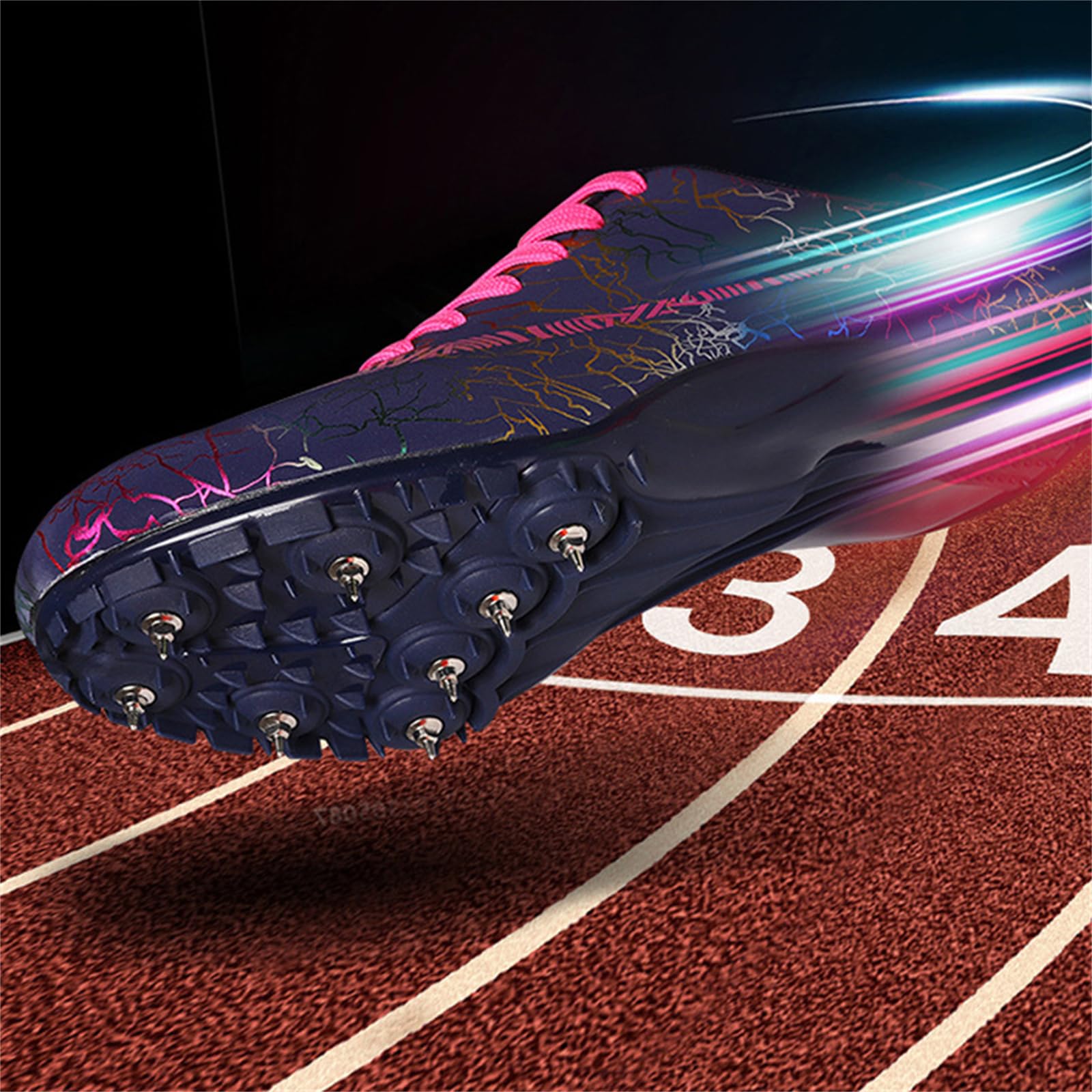Zapatillas De Atletismo con Clavos,Unisex Zapatos de Atletismo Antideslizantes Juveniles,Zapatillas De Pista Y Campo para Hombre