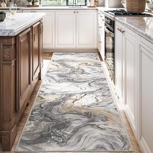 Miniatura 21 de Alfombras de 5 x 7 pies para sala de estar, alfombra moderna abstracta para dormitorio, alfombra contemporánea lavable a máquina, alfombra grande