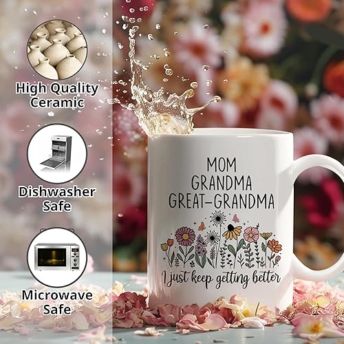 Miniatura 4 de Regalos de Navidad para Bisabuela, Promocionada a Bisabuela en Taza, Anuncio de Embarazo para Bisabuelas, Regalo del Día de la Madre para