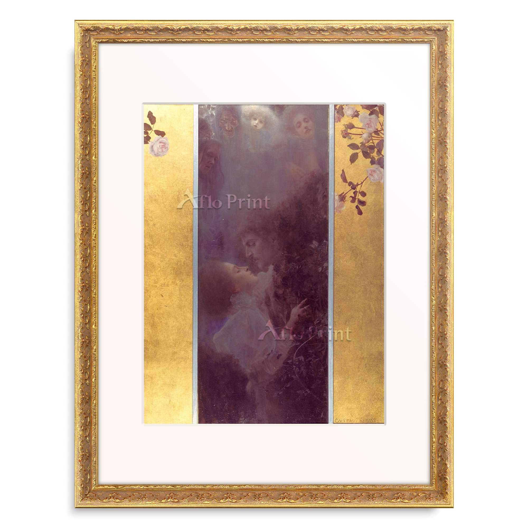 Amazon.co.jp: グスタフ・クリムト Gustav Klimt 「愛 Love. 1895