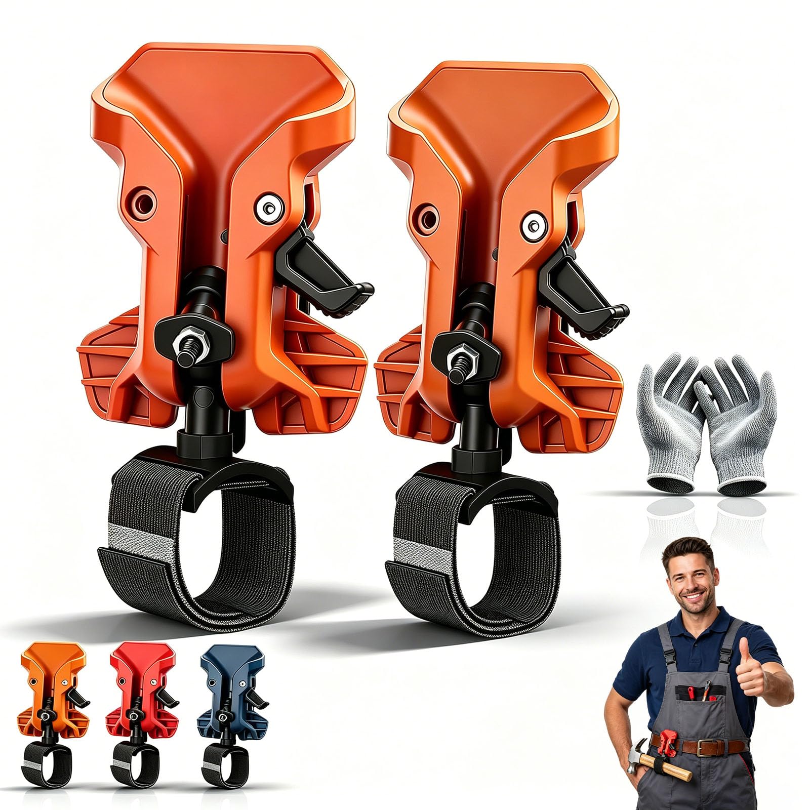 2026 New Portable Self-Locking Power Tool Holster, Heavy Duty Self-Locking Drill Holder Belt Clip, Professional Tool Organizer for Electrician Carpenter Plumber Technician (#6)