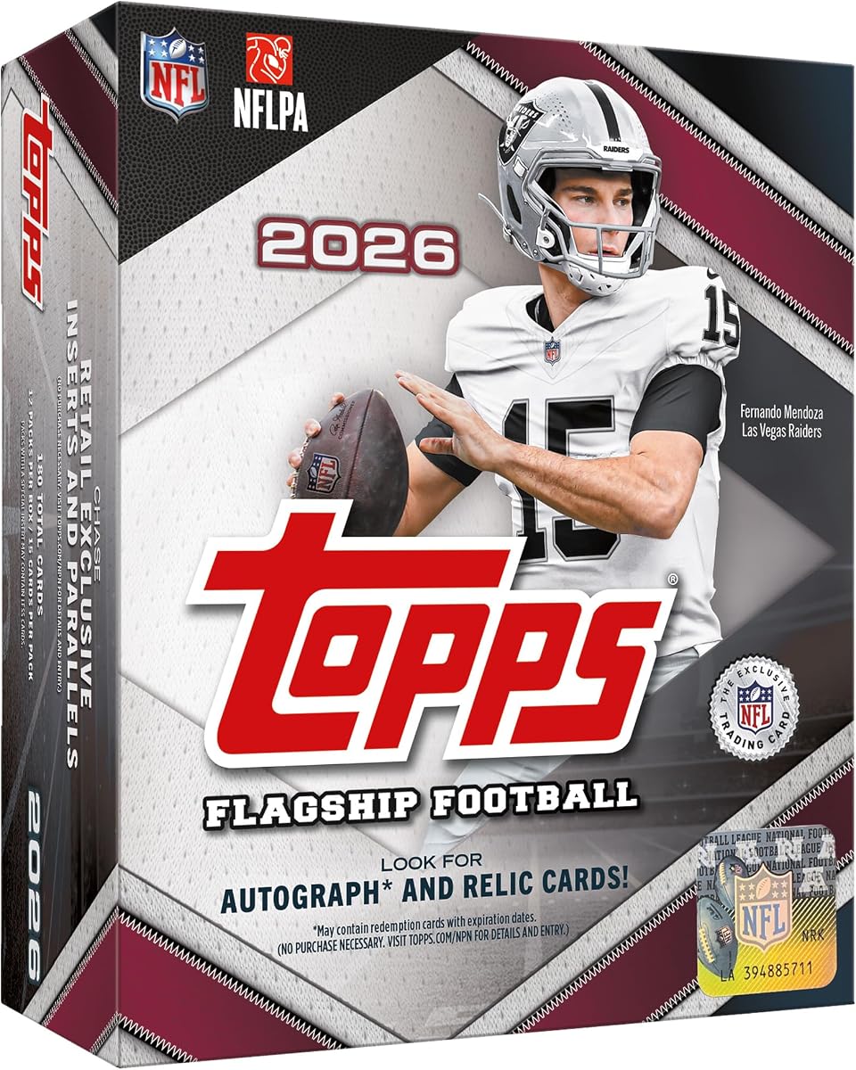 2026 Topps Flagship Football - Factory Sealed - Mega Box