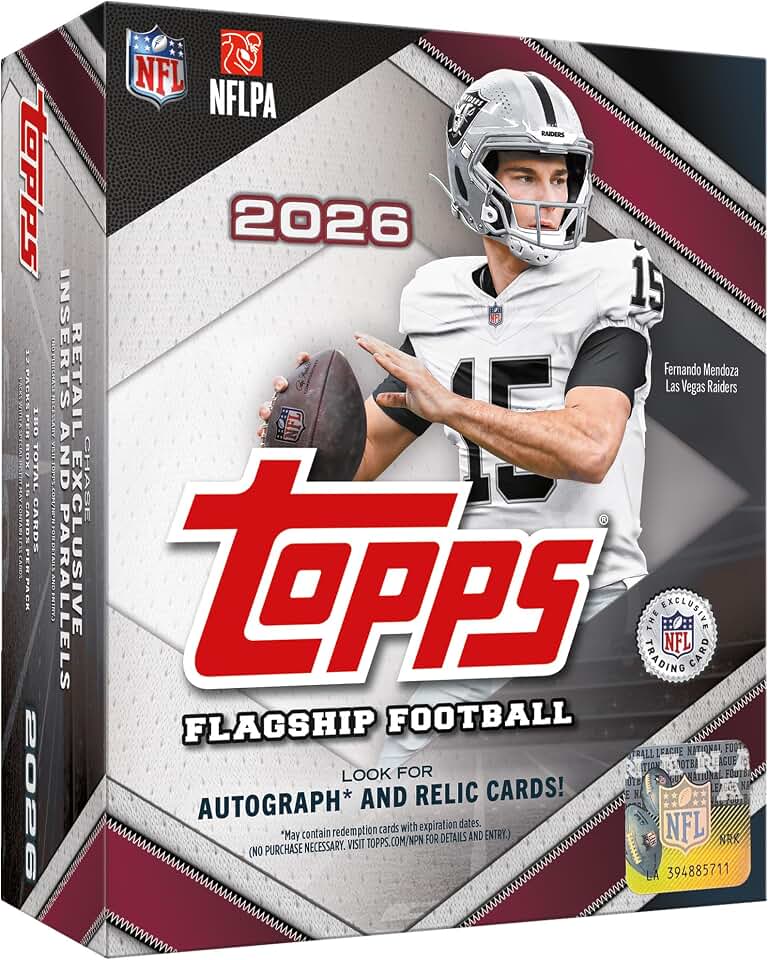 2026 Topps Flagship Football - Factory Sealed - Mega Box