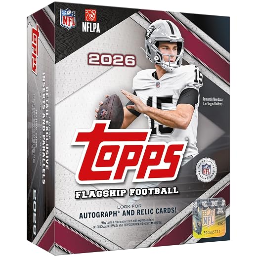 2026 Topps Flagship Football - Factory Sealed - Mega Box