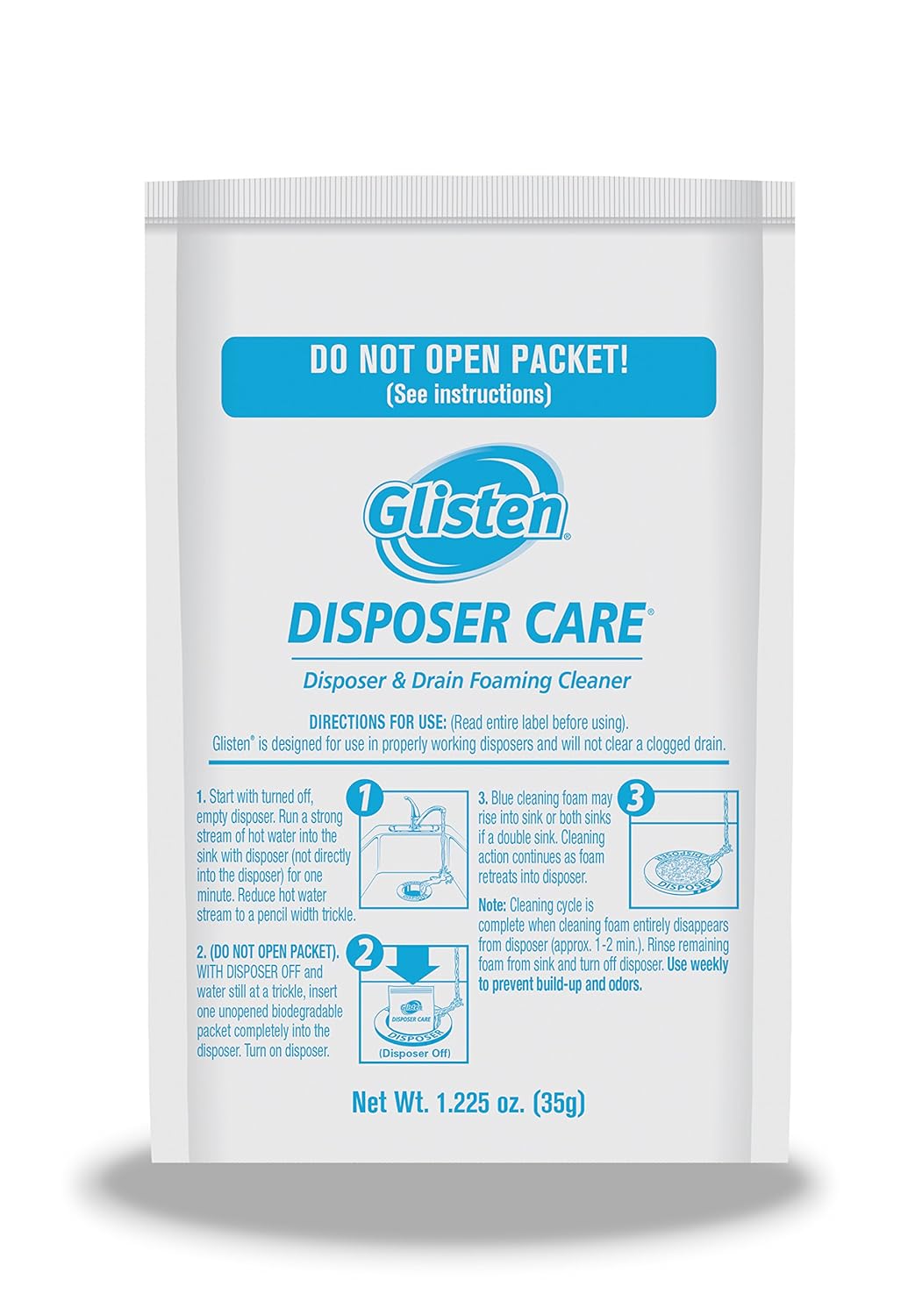 Glisten Dishwasher Detergent Booster and Freshener 2-Pack and Disposer Care Foaming Cleaner, Lemon Scent