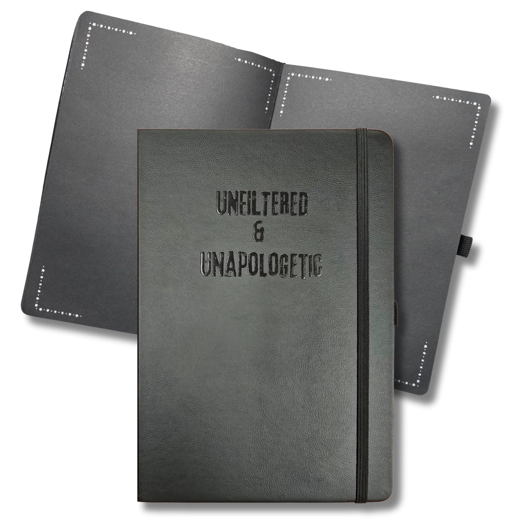 Julia's Journals Pusty dziennik papierowy do pisania lub szkicowania, 200 pustych stron (100 arkuszy), 100 g/m², notatnik A5