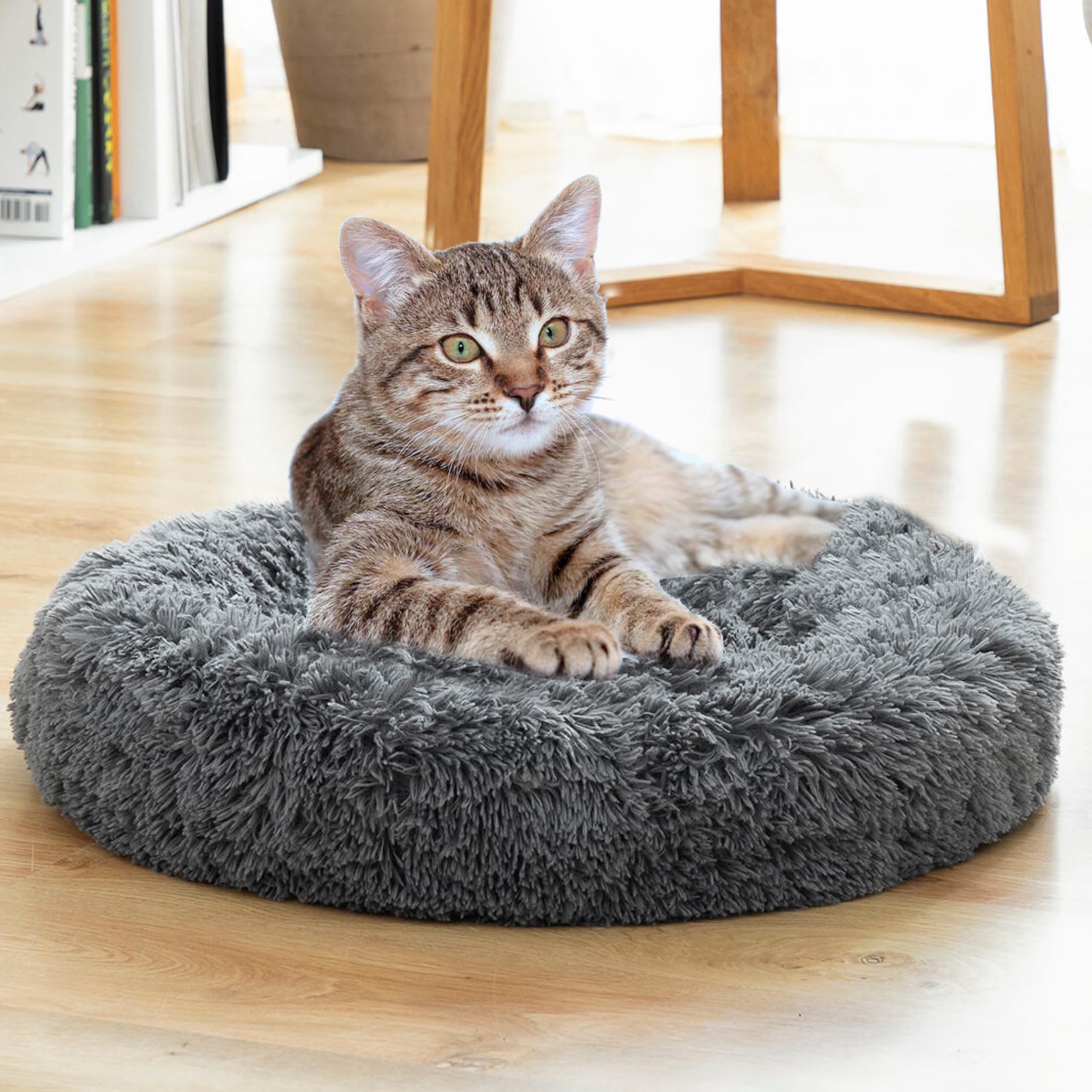 ZEXSAZONE Winter Cozy Comfortable Dog Bed, Washable and Soft Mattress of Dog Bed for All Seasons Summer Winter pet Bed (cat Bed Grey)