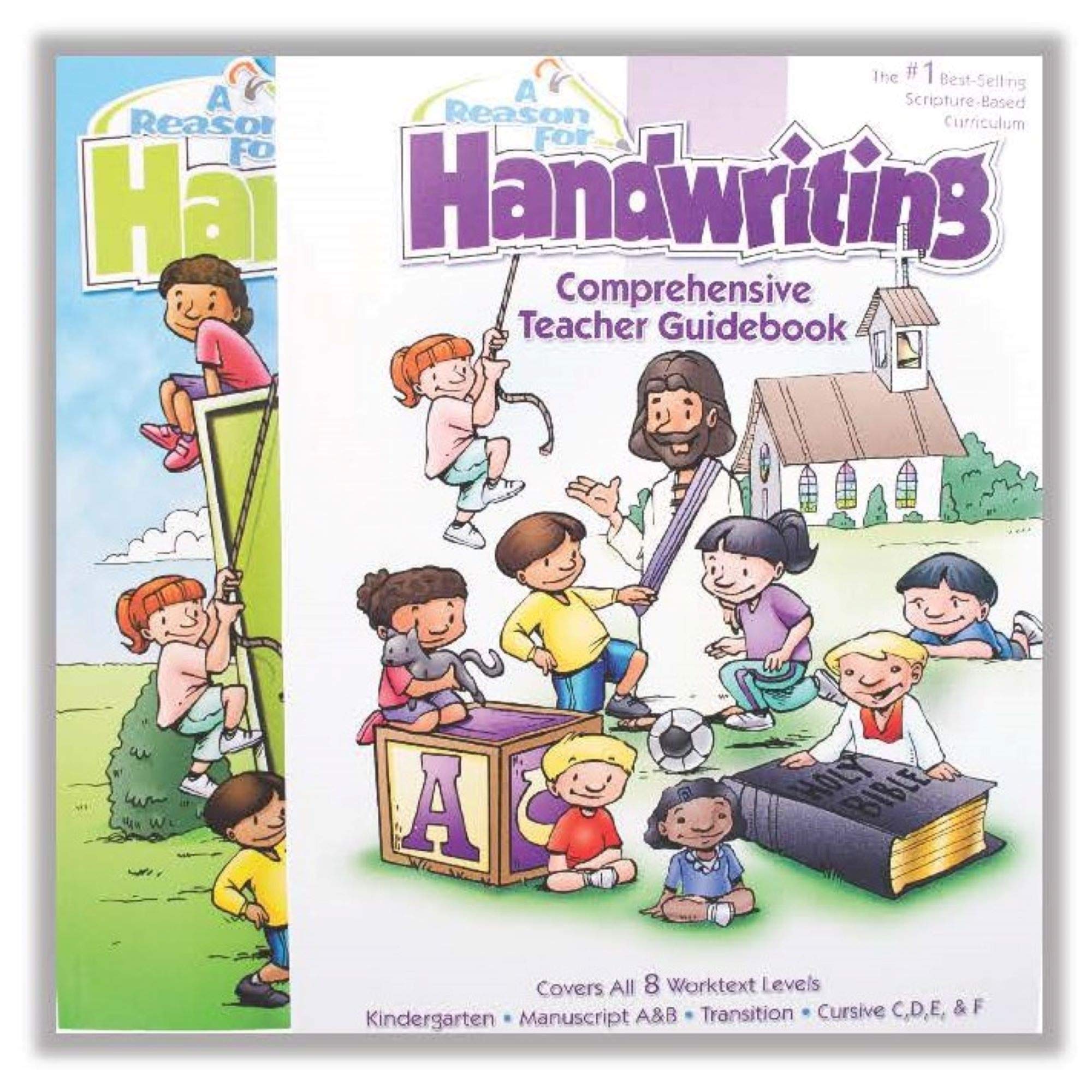 A Reason For Cursive Handwriting Workbook & Teacher Guidebook Level F, Grade 6 - Kids Writing Practice Books for 6th Graders & Beginners - Penmanship Workbooks for Homeschooling & Practicing