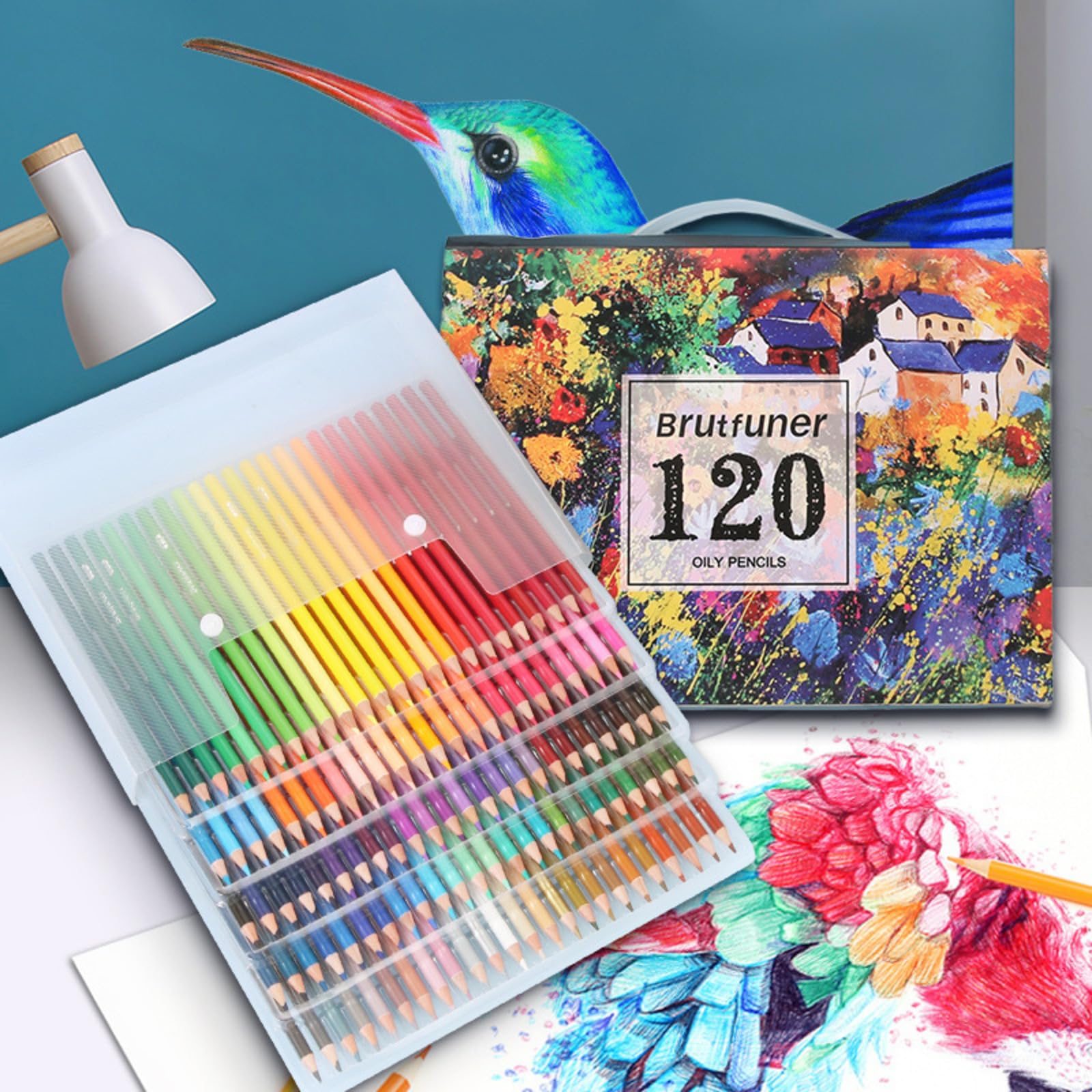 Amazon | DAPNHA 色鉛筆セット ユニークな色 重複なし 大人の塗り絵