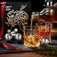 Vista 3 de PONPUR Regalos de golfista para hombres, regalos de cumpleaños de aniversario de Navidad para papá, él, marido, 4 pelotas de golf de whisky con 1