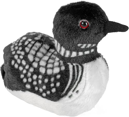 Wild Republic Audubon Birds - Peluche de loon común con auténtico sonido de pájaro, animal de peluche, juguetes de pájaros para niños y pájaros