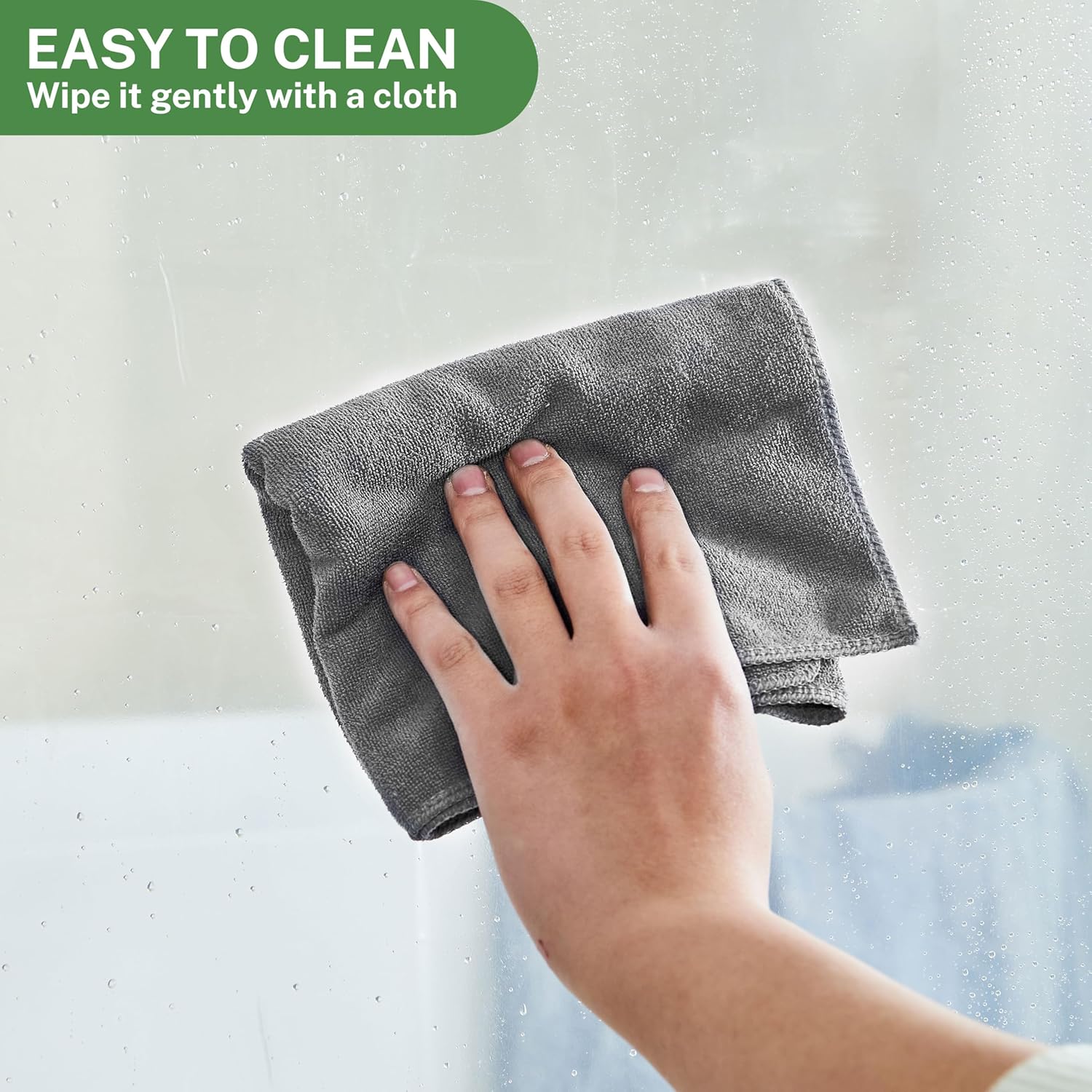 3 in 1 Shower Curtain Set, Black Shower Curtain and Liner Set with 12 Double Sided Shower Curtain Hooks, Cloth Shower Curtains for Bathroom,Waterproof, 72" W*72" H