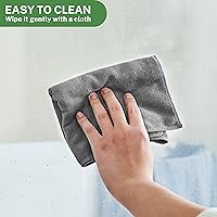 Vista 6 de Grey Shower Curtain and Liner, 3 in 1 Shower Curtain Set with 12 Double Sided Shower Curtain Hooks, Cloth Shower Curtains for Bathroom,Waterproof