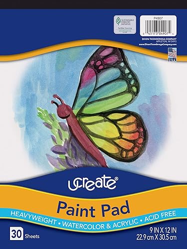 Art1st - Bloc de pintura, 90 libras, 9 x 12 pulgadas, 30 hojas