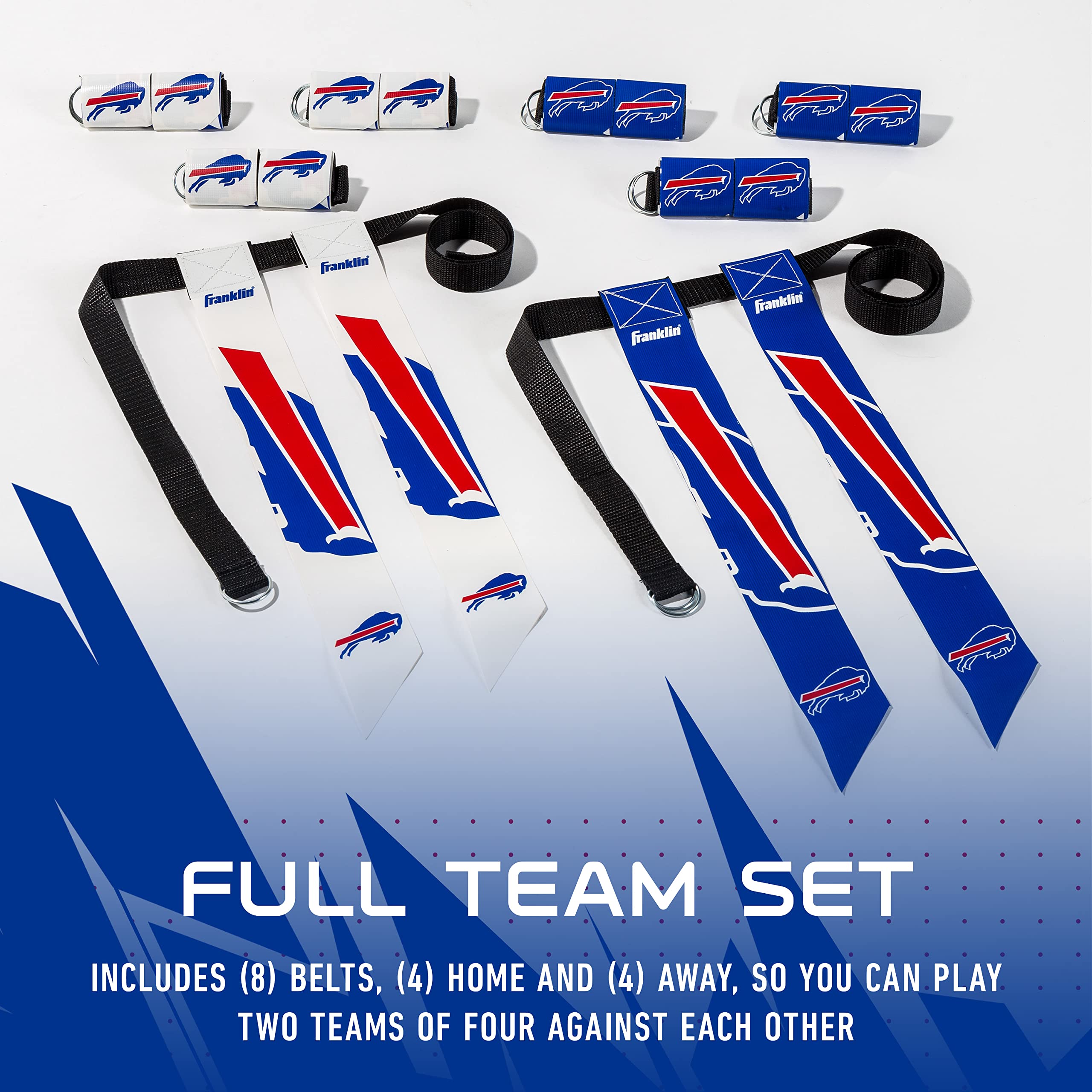 Franklin Sports Youth Flag Set NFL Denver Broncos Ensemble de Football pour Jeunes Mixte