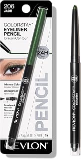 Revlon Pencil Eyeliner, ColorStay Eye Makeup with Built-in Sharpener, Waterproof, Smudgeproof, Longwearing with Ultra-Fine Tip, 206 Jade, 0.01 Oz/ 0.28g