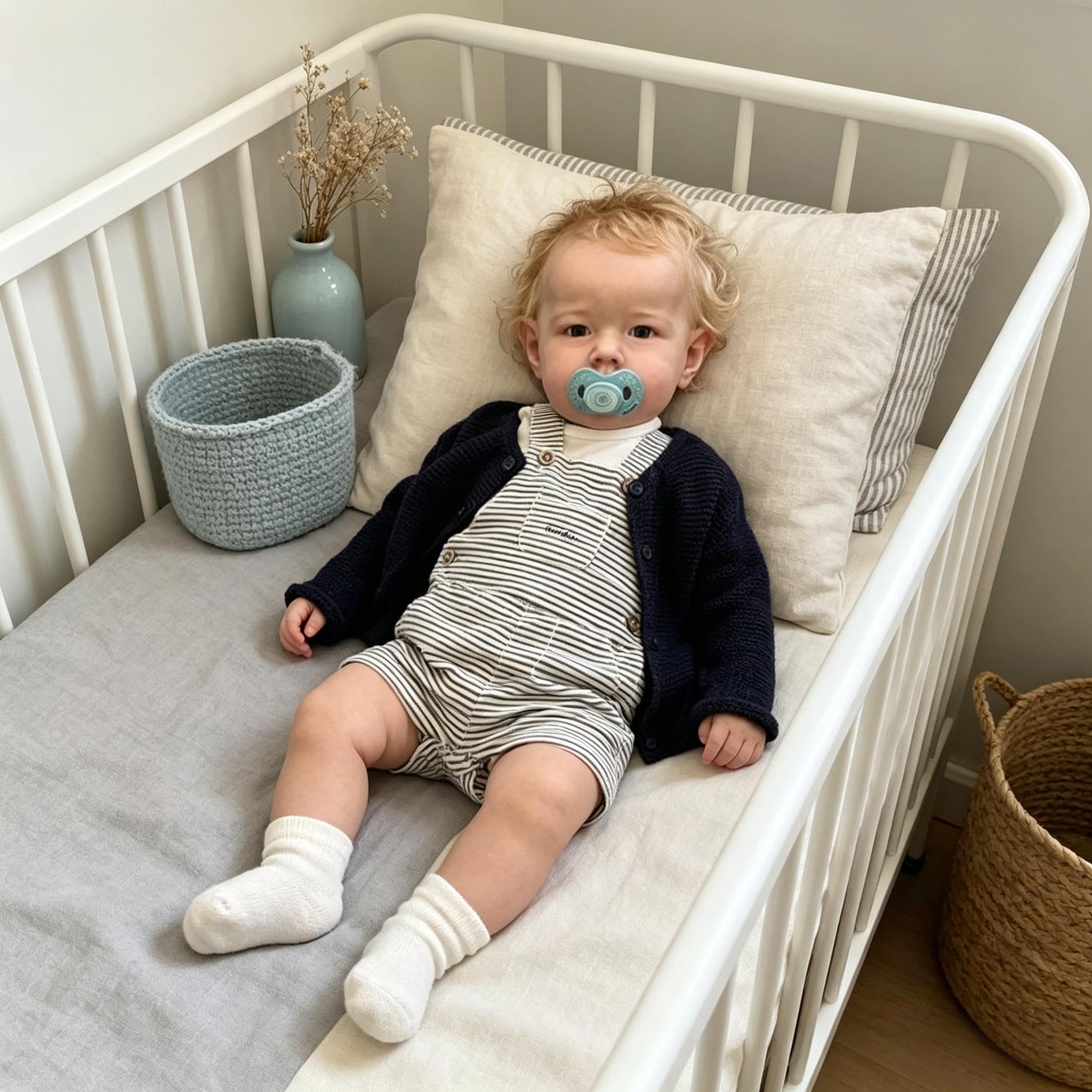 ROSHUAN 28 Inch Realistic Reborn Toddler Dolls Liam 70 CM Huge Size Reborn Baby Dolls Blonde Boy, Lifelike Toddler Doll With Weighted Soft Cloth Body, Real Life Baby Doll Toy โ image 1