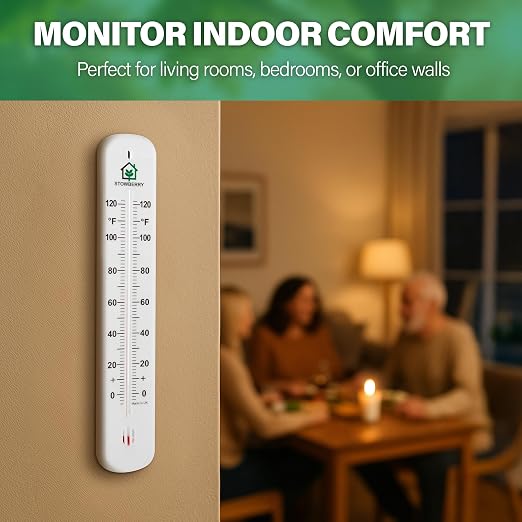 Termómetro para habitación analógico 8.5 pulg miniatura 5