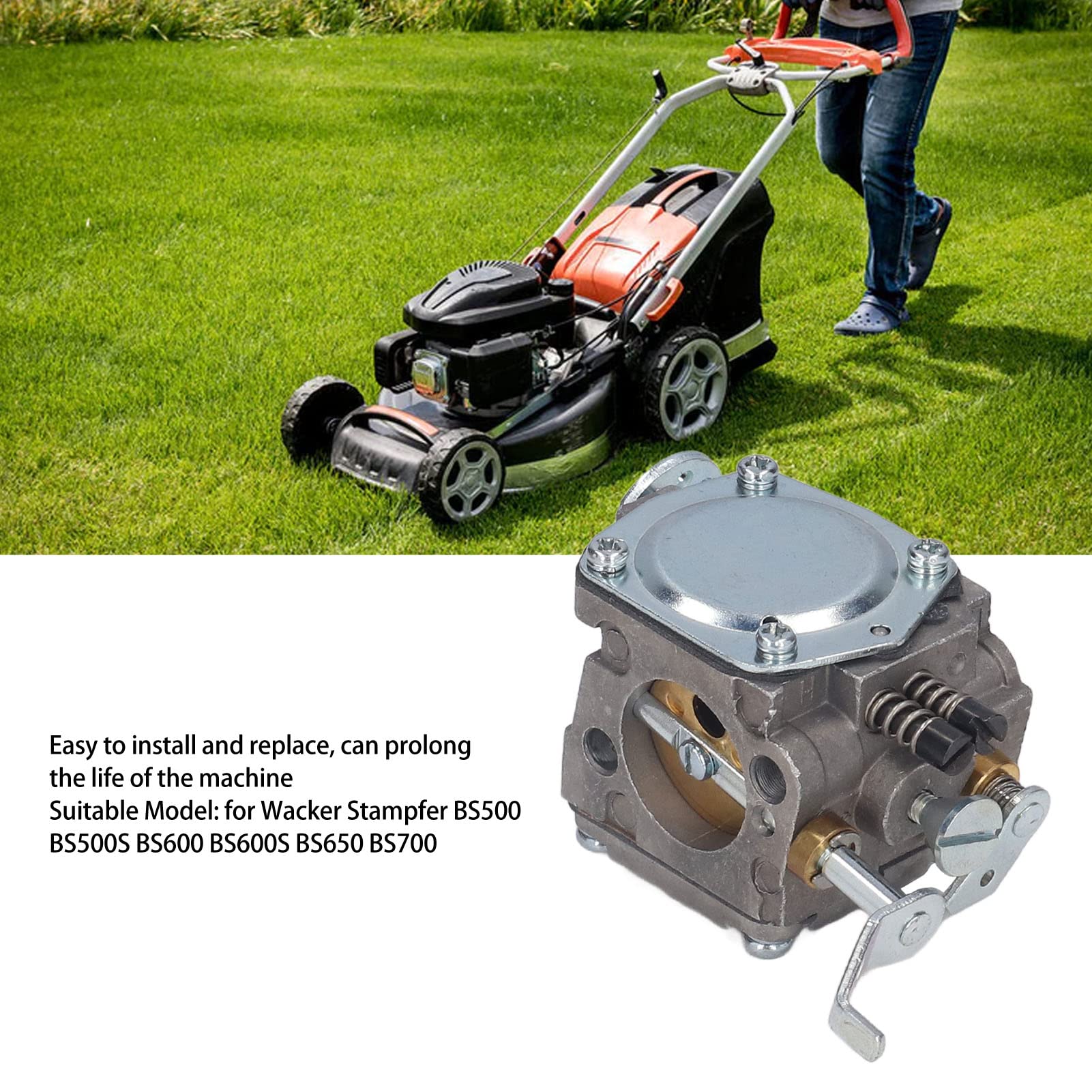 LE REMPLACEMENT PARFAIT Du Carburateur Pour Votre Moteur De Tondeuse U00e0 Gazon Te EUR 29,99