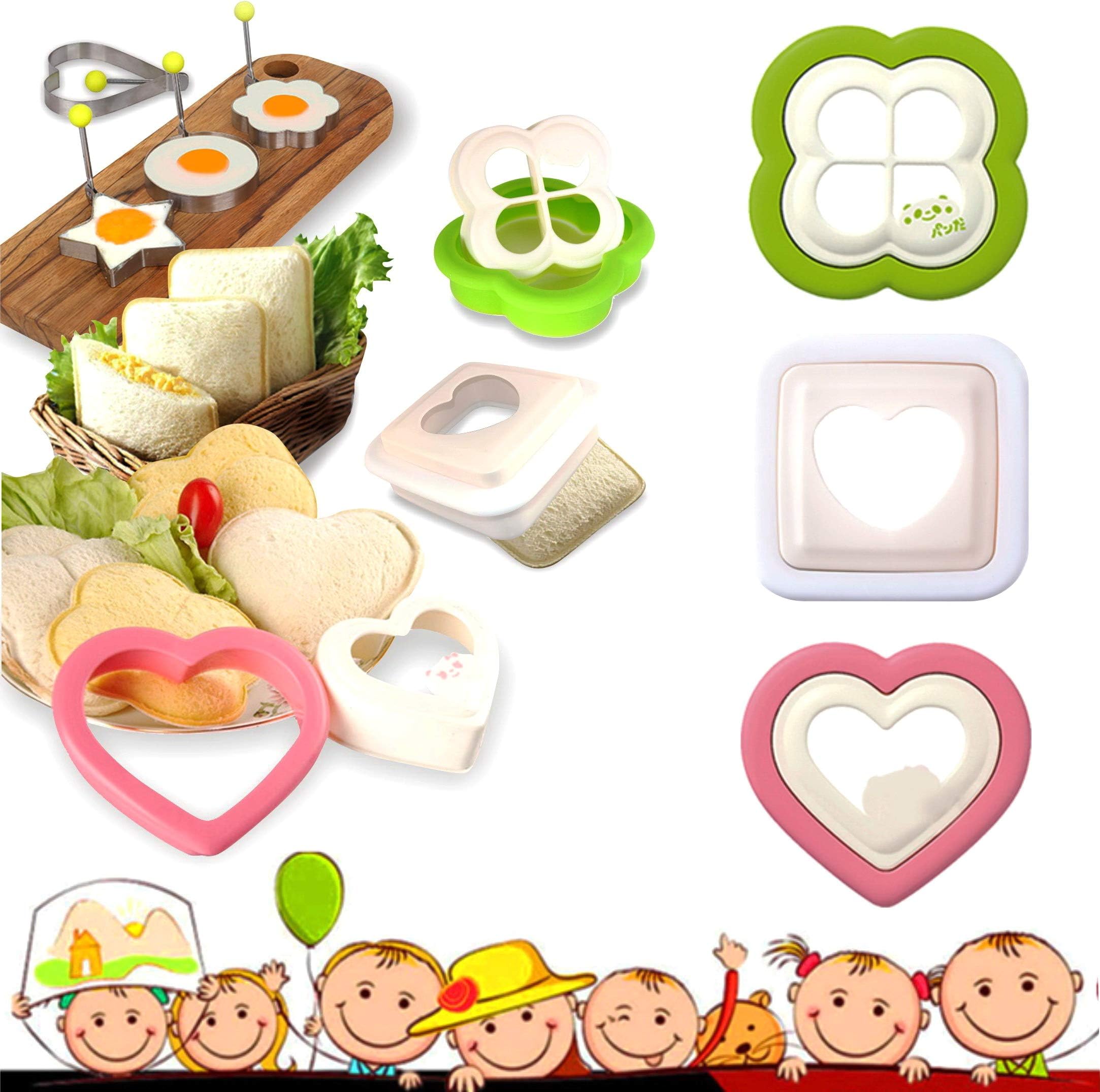 YSSKTC Sandwich Cutter and Sealer - Uncrustables Sandwich Maker - Bread Press Cut and Seal - Sandwich Decruster and Sealer for Boys and Girls Kids Lunch Box and Bento Box - Sandwich Cutters for Kids