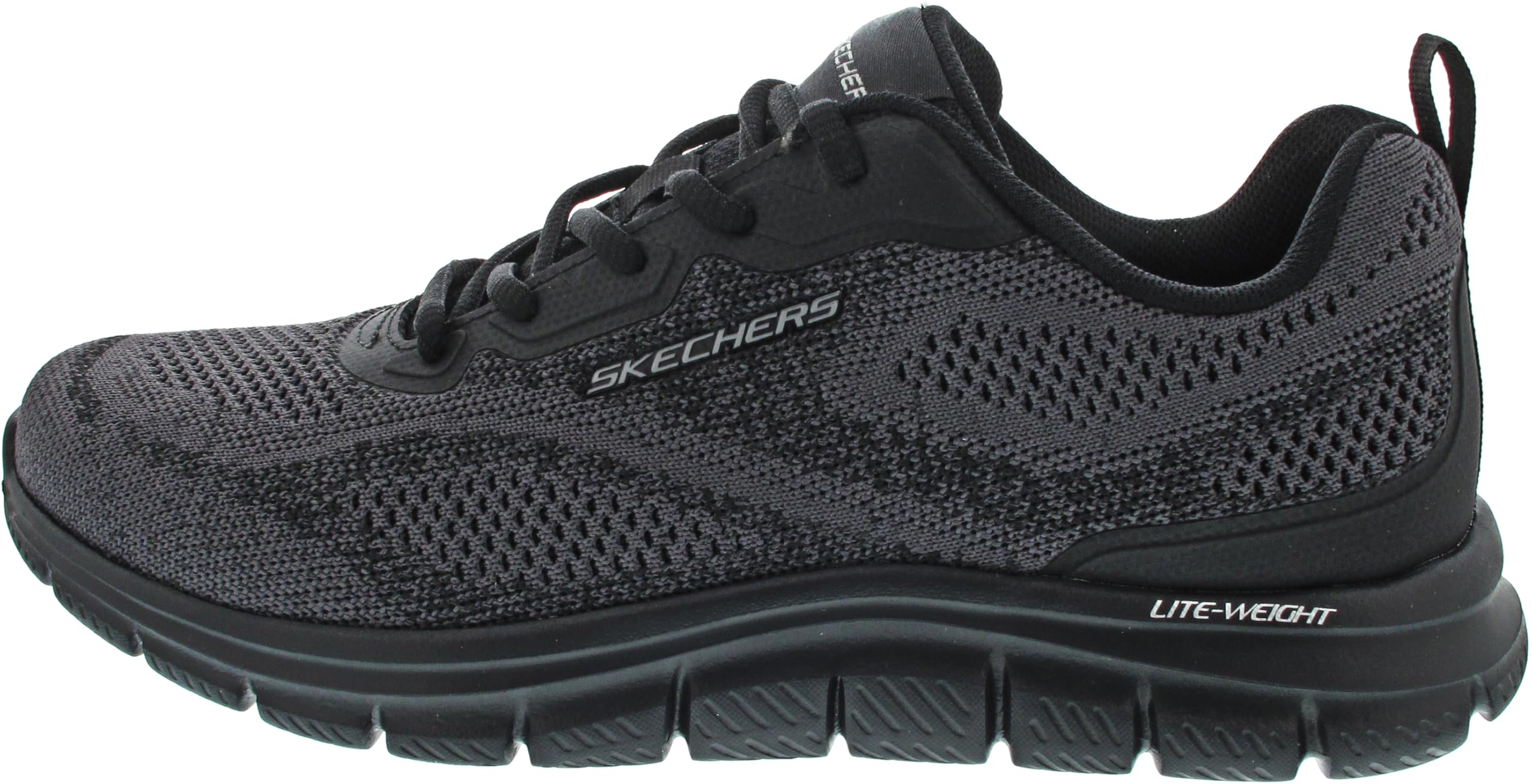 Skechers Men's Track Pohlter Trainer, Black, 9.5 UK