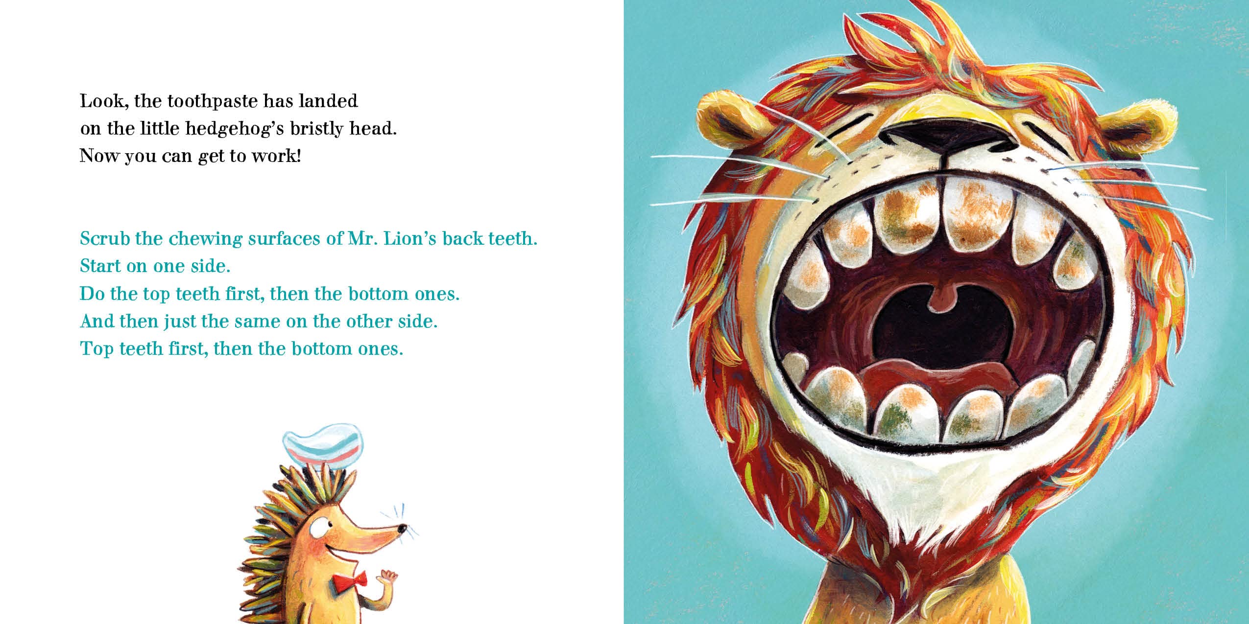 Help the Lion Brush His Teeth