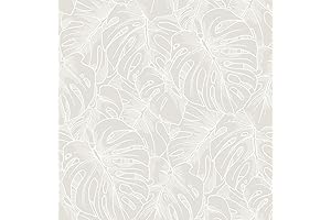 SLS3976 White Borneo Peel & Stick Wallpaper for Bedroom Or Living Room