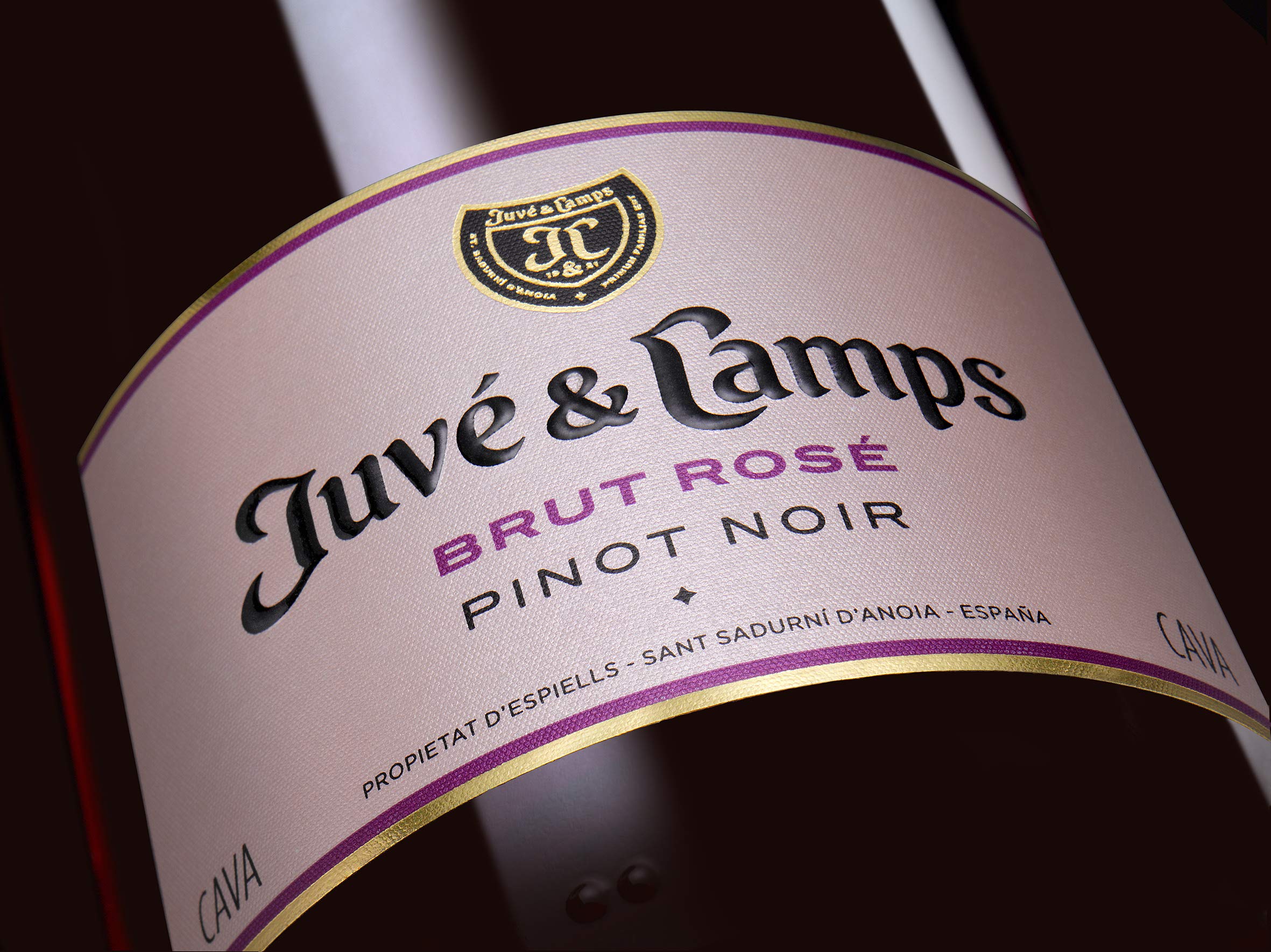 Juve i camps, Cava Brut Rosé Reserva, Pack de 3 botellas de 75 cl, Pack Ideal para Regalar Cava, Pinot Noir (8424487500099)