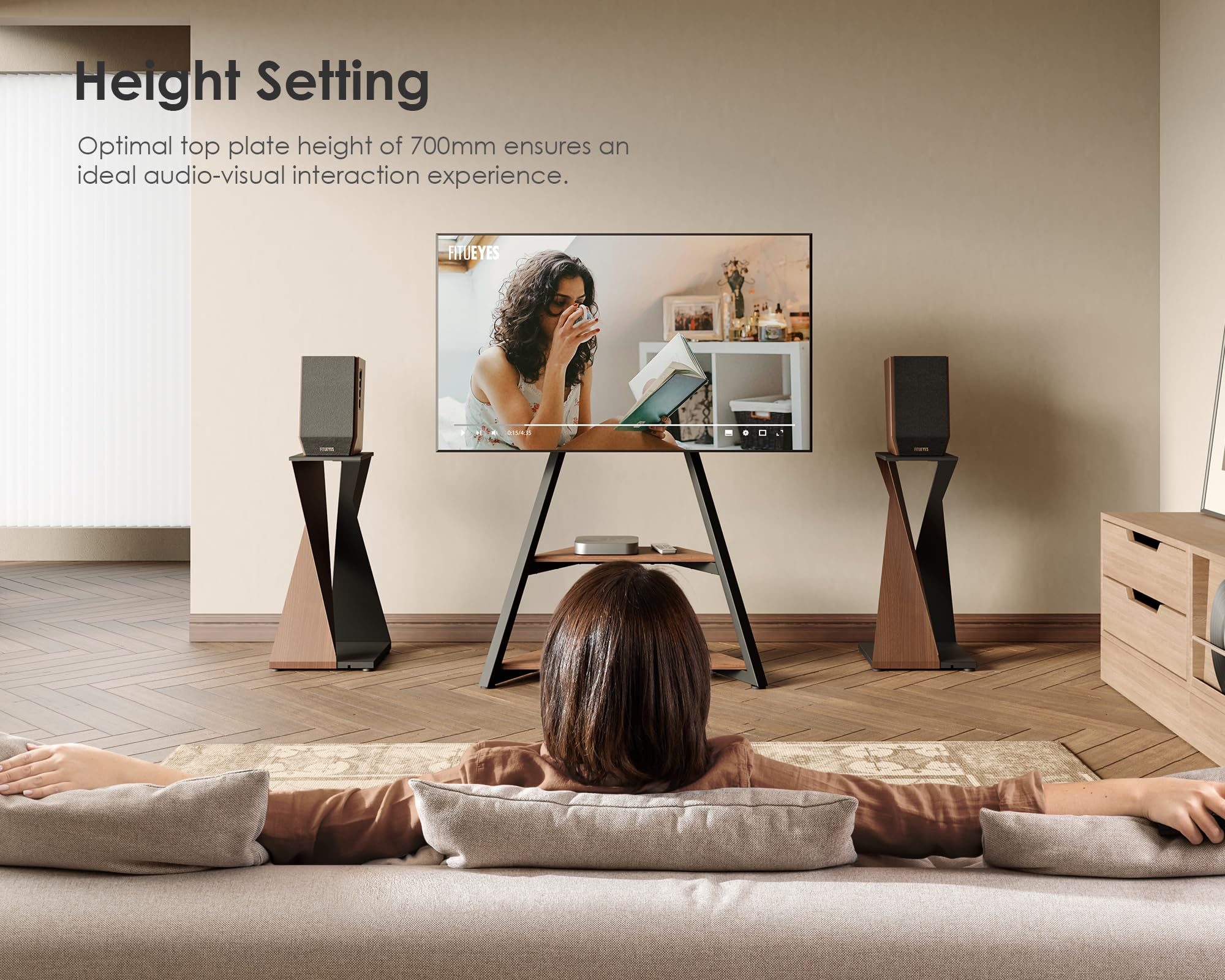 Amazon | FITUEYES DESIGN スピーカースタンド デサント おしゃれ