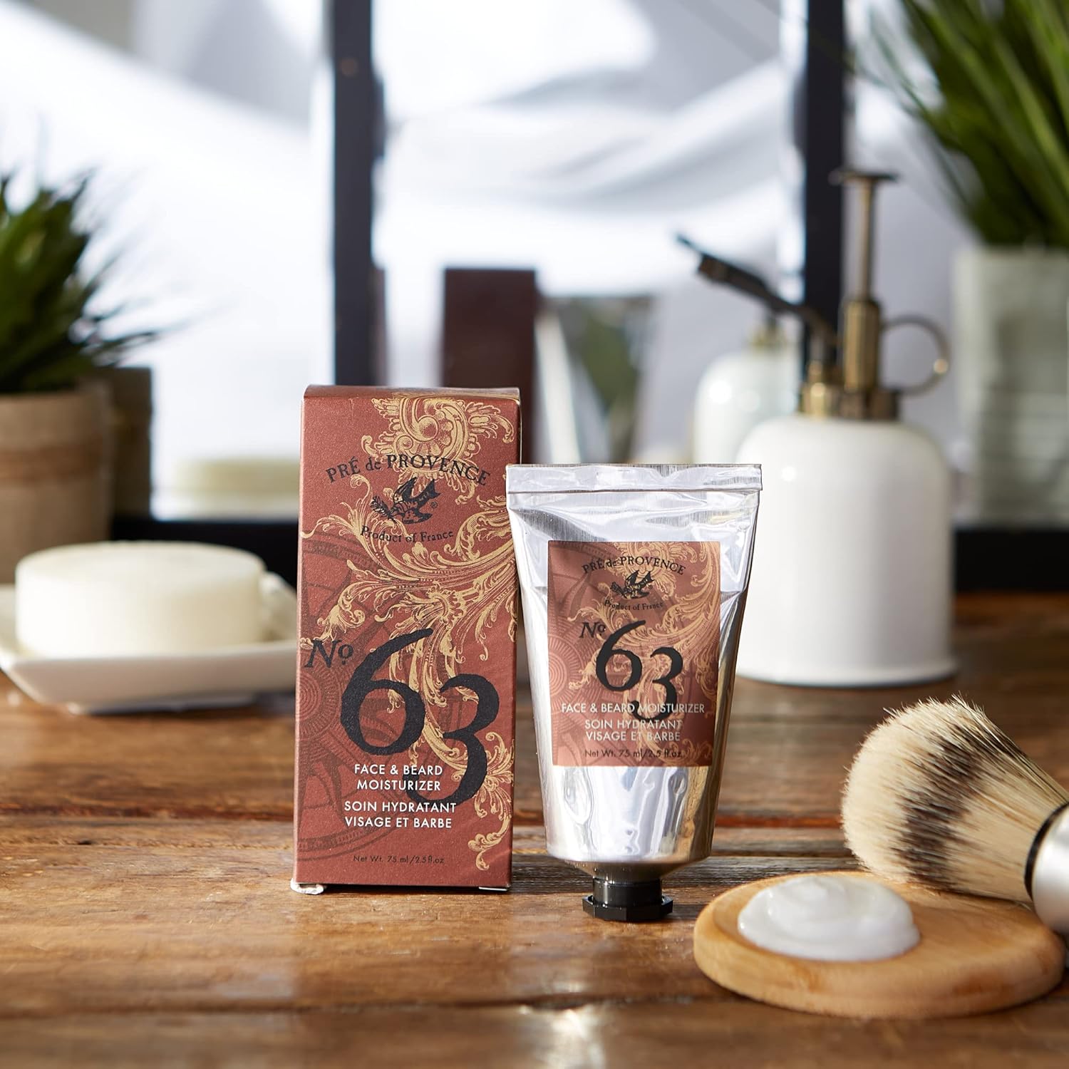 Pre de Provence No. 63 Men's Collection Aromatic, Warm, Spicy Masculine Fragrance, Beard & Face Cream, 75 ML - Image 2