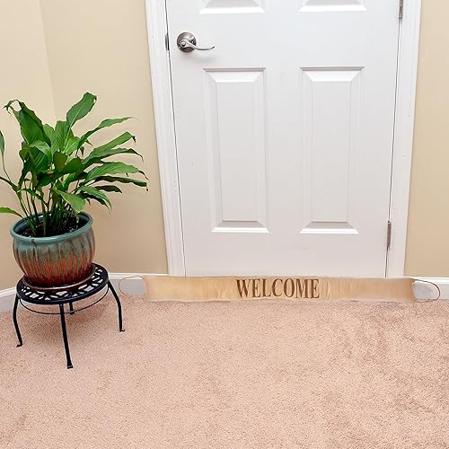 Miniatura 2 de Roe & Moe Tapón de bienvenida, bloqueo de aire fríocalor en la parte inferior de la puerta, reductor de ruido, aislamiento a prueba de sonido, 38 x